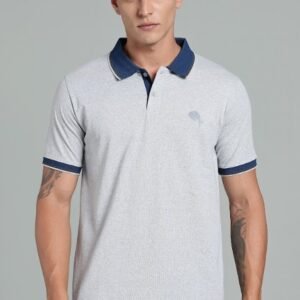 PR3 SS 004 ||GREY|| 100% Cotton Polo T-Shirt