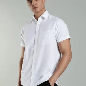 LS 001 || White  || Half Sleeve Shirt