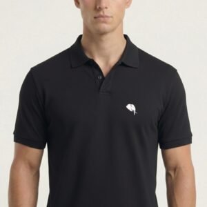 PR3 SS 007-B||Black|| 100% Cotton Polo T-Shirt