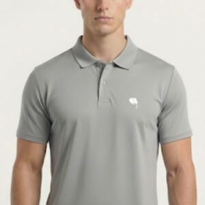 PR3 SS 007-B||Lite Grey|| 100% Cotton Polo T-Shirt