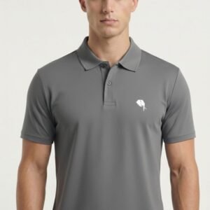 PR3 SS 007-B||Dark Grey|| 100% Cotton Polo T-Shirt
