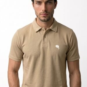 PR3 SS 008-C||BISCUIT|| 100% Cotton Polo T-Shirt