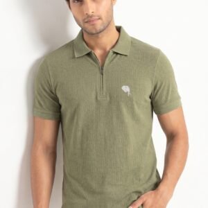 PR49||Pistachio Zipper|| 100% Cotton T-Shirt