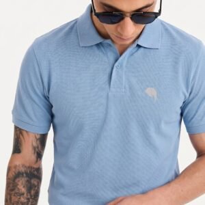 PR3 SS 008-B||SKYBLUE|| 100% Cotton Polo T-Shirt